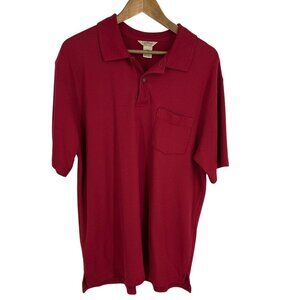 L.L. Bean Lot of 3 Mens Short Sleeve Polo Shirts Size L Tall